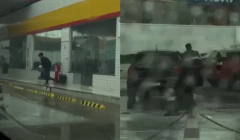 Homens assaltam posto de gasolina do bairro Colônia Terra Nova, em Manaus