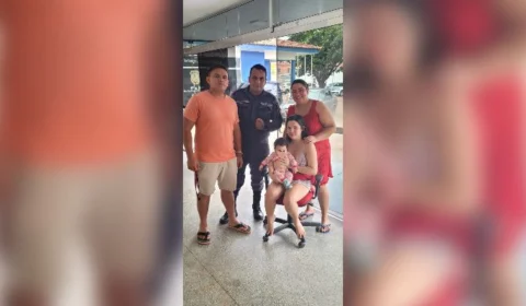 Vídeo: PM salva bebê de 2 meses de idade que estava engasgada