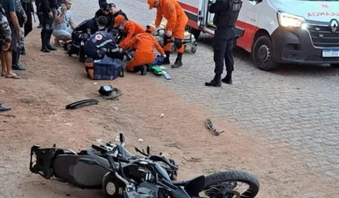 Acidente de trânsito deixa policial do GIRO em serviço gravemente ferido em Boa Vista