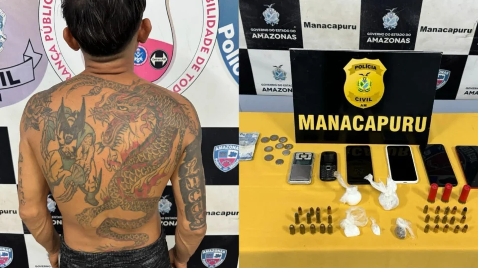 Vulgo ‘Velhinho’ é preso por receptação, tráfico de drogas e posse ilegal de munição no AM