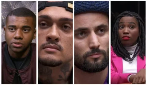 BBB24: Davi, MC Bin Laden, Matteus e Leidy Elin estão no 14º Paredão