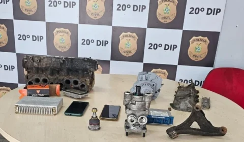 Polícia Civil prende dupla responsável por furtar peças de caminhões, no bairro Tarumã
