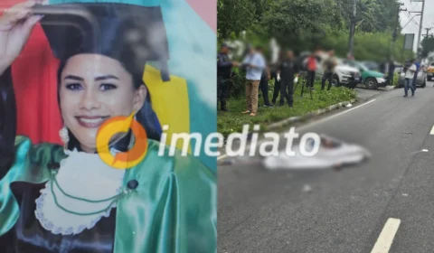 Mulher que estava a caminho do trabalho morre após carro colidir contra motocicleta em Manaus