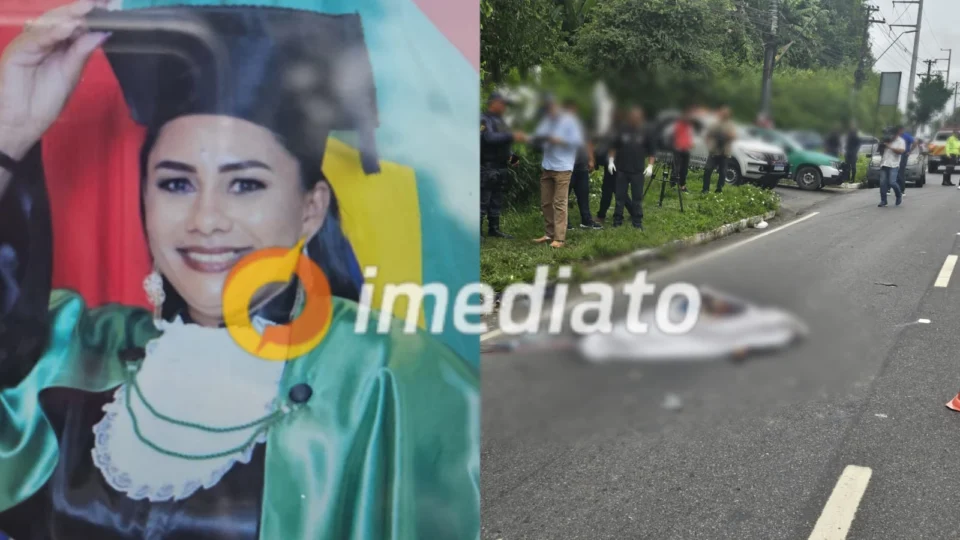 Mulher que estava a caminho do trabalho morre após carro colidir contra motocicleta em Manaus