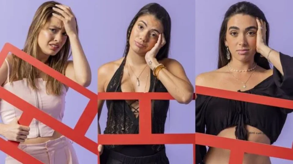 BBB 24: Beatriz, Fernanda e Giovanna estão no Paredão