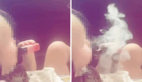 VEJA VÍDEO: bebê em cadeirinha fuma vape e solta fumaça dentro de carro