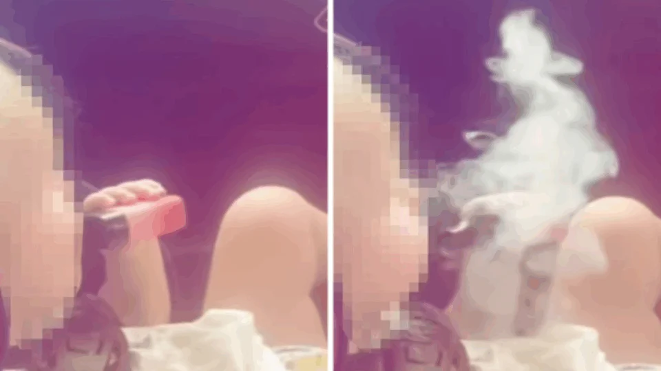 VEJA VÍDEO: bebê em cadeirinha fuma vape e solta fumaça dentro de carro