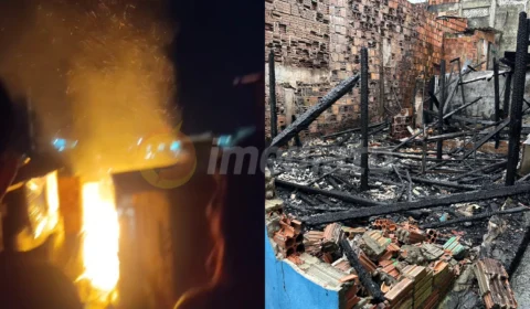 Fotos: veja como casa ficou após incêndio causado por curto-circuito no Compensa 2