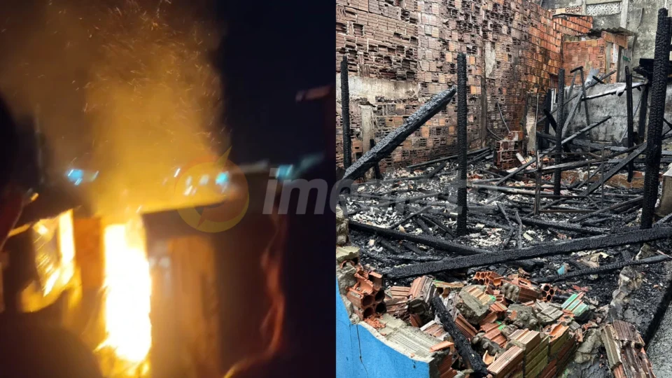 Fotos: veja como casa ficou após incêndio causado por curto-circuito no Compensa 2