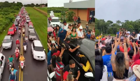 Isabelle é recebida em Parintins com carreata e festa pelos bois Garantido e Caprichoso