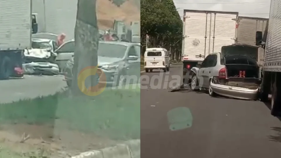 Vídeo: veja o momento do acidente na Avenida do Turismo