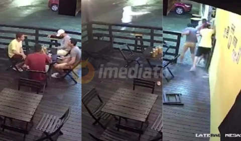 Vídeo: jovem é executado e amigos ficam feridos durante ataque em bar, em Santa Catarina