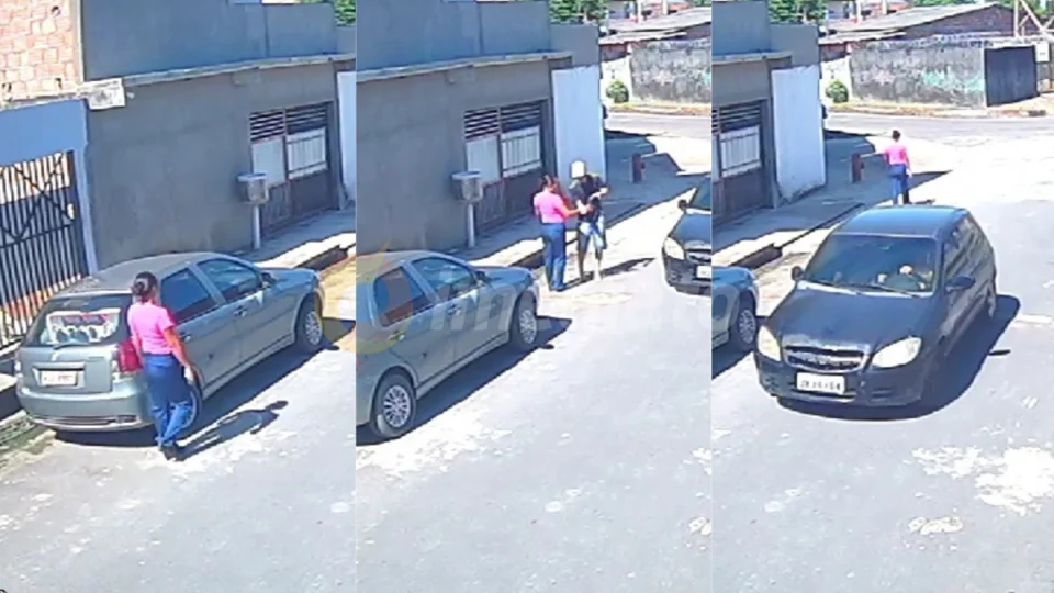 Vídeo: criminosos roubam celular de mulher no Jorge Teixeira