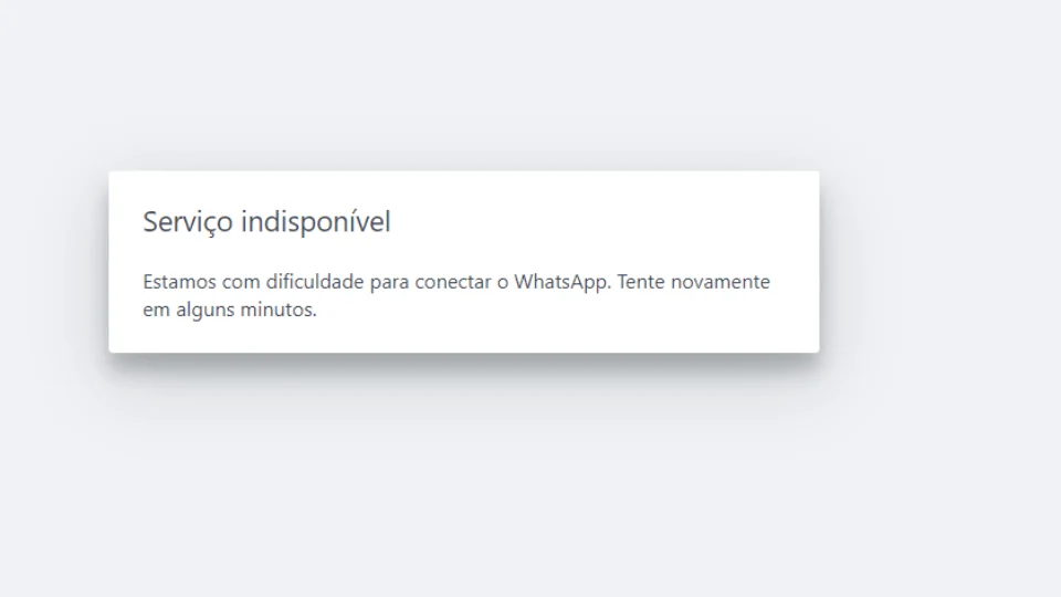 WhatsApp apresenta instabilidade e prejudica usuários na tarde desta quarta-feira