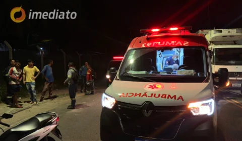 Motociclista fica gravemente ferido após ser atingido por carro no Distrito Industrial