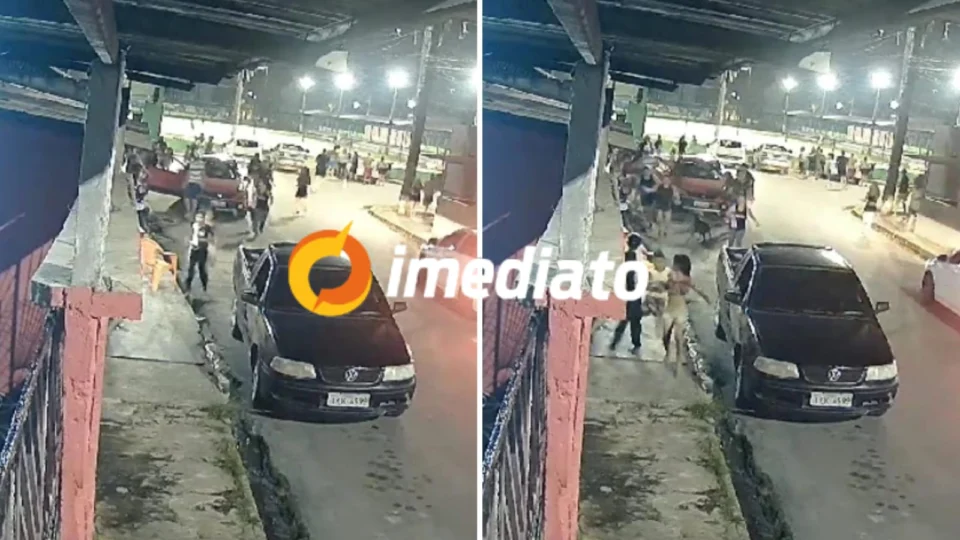 Vídeos mostram correria no campo do ‘Teixeirão’ durante tiroteio no Jorge Teixeira