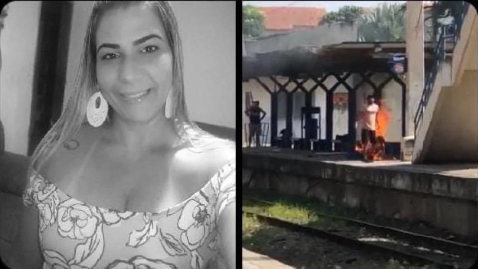 Mulher que teve corpo incendiado por ex-companheiro em estação de trem morre após dois dias internada