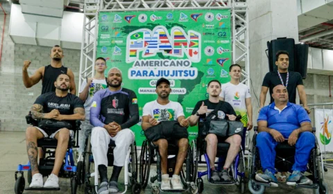 Paratletas participam do I Campeonato Pan Americano de Para Jiu-Jitsu, no Vasco Vasques