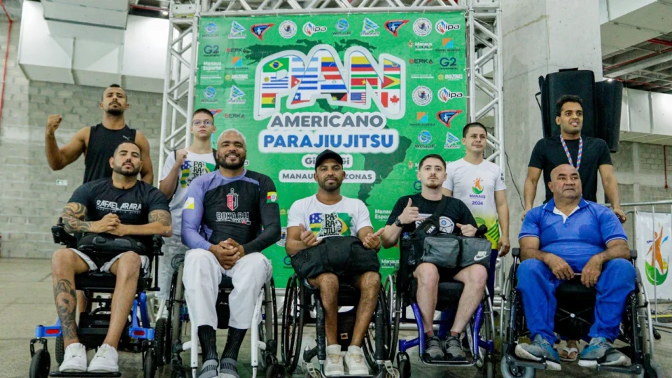 Paratletas participam do I Campeonato Pan Americano de Para Jiu-Jitsu, no Vasco Vasques