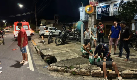 Colisão entre carro e moto deixa motociclista e passageiro feridos na Avenida das Torres