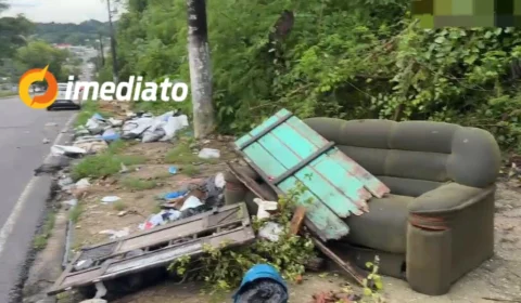 Lixeira viciada causa problemas para moradores na Avenida Noel Nutels