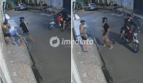 VEJA VÍDEO: homem é encurralado por bandidos em motocicleta durante assalto em Manaus