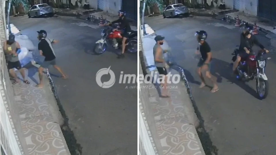 VEJA VÍDEO: homem é encurralado por bandidos em motocicleta durante assalto em Manaus