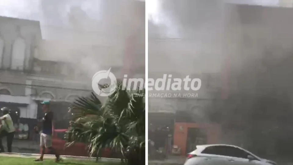 Princípio de incêndio é contido em galeria no Centro de Manaus