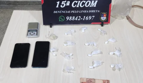 Durante patrulhamento, 15 ª CICOM prende homem que vendia drogas
