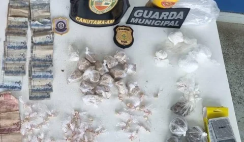 PMAM e PC-AM prendem dois homens por tráfico de drogas no município de Canutama
