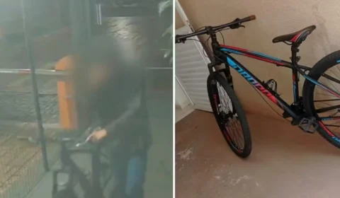 Pai denuncia filho à polícia após assistir a vídeo onde garoto aparece furtando bicicleta