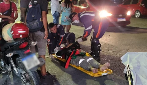 Acidente entre motociclistas deixa uma pessoa ferida no bairro Cidade Nova