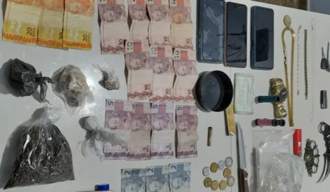 Trio é preso com drogas, dinheiro, celulares e joias no Amazonas