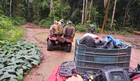 Operação da Polícia Federal combate garimpos ilegais em Atalaia do Norte, Amazonas