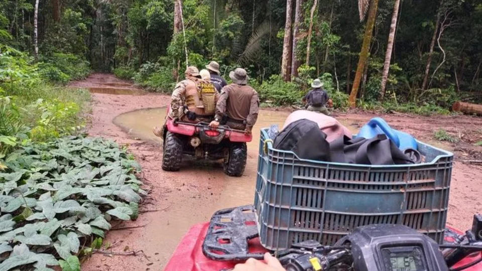 Operação da Polícia Federal combate garimpos ilegais em Atalaia do Norte, Amazonas