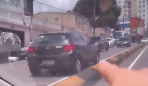 Vídeo mostra motorista na contramão na Avenida São Jorge em Manaus