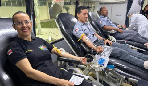 PMAM e Hemoam se unem em ação para doação coletiva de sangue