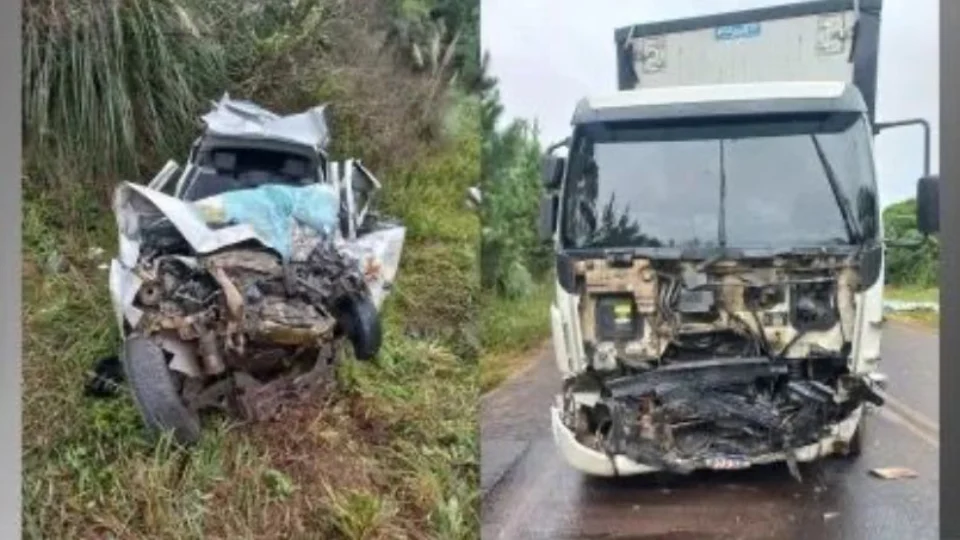 Batida entre carro de prefeitura e caminhão deixa três mortos em Santa Catarina
