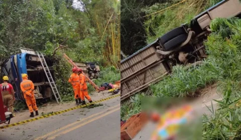 Ônibus capota em Minas Gerais, deixando 7 mortos e 15 feridos