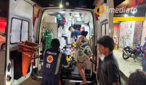 Homem é atropelado por motociclista na Avenida Francisca Mendes