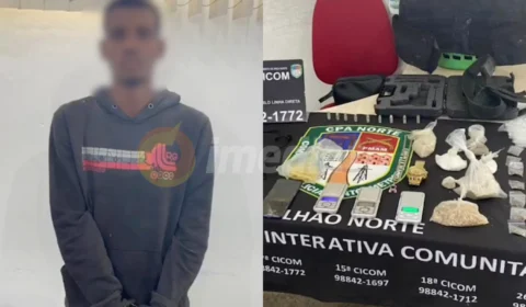 Traficante é preso com porção de drogas na Zona Norte
