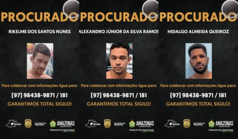 Três homens são procurados pelos crimes de estupro, homicídios e roubo em nova Aripuanã