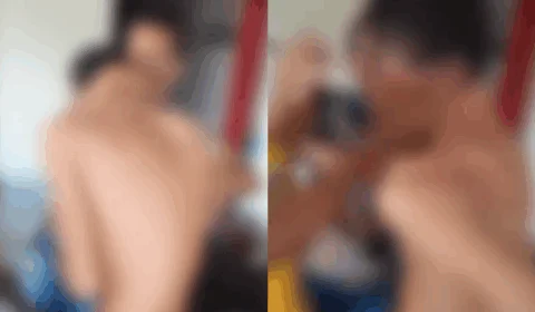 VEJA VÍDEO: jovem apanha de traficantes na frente da mãe