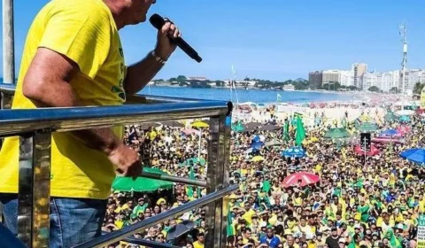 Malafaia critica Moraes em manifestação em Copacabana: ‘Joga o STF no Lixo'”