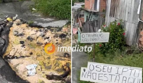 Moradores denunciam falta de infraestrutura em rua no bairro Grande Vitória