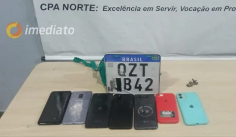 Polícia Militar recupera itens roubados em arrastão após rastrear celular de uma das vítimas