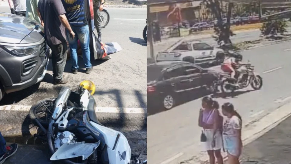 Acidente entre moto e carro faz vítima  no Coroado
