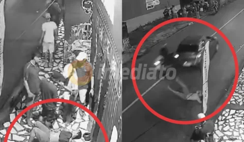 Vídeo: homem é atropelado após ‘amigo’ acordá-lo com chutes na cabeça