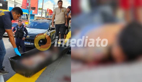 Vendedor de água é executado a tiros em plataforma de ônibus na Av. Grande Circular
