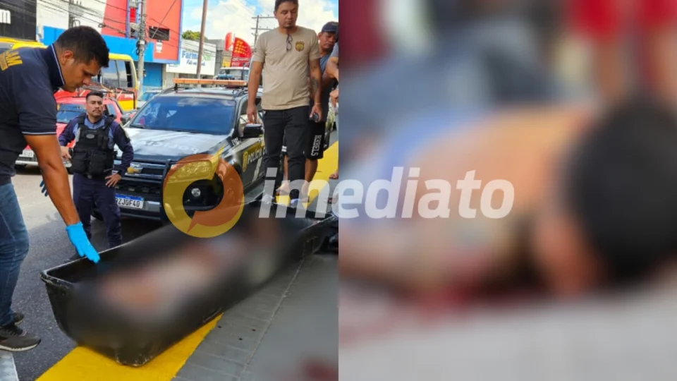 Vendedor de água é executado a tiros em plataforma de ônibus na Av. Grande Circular